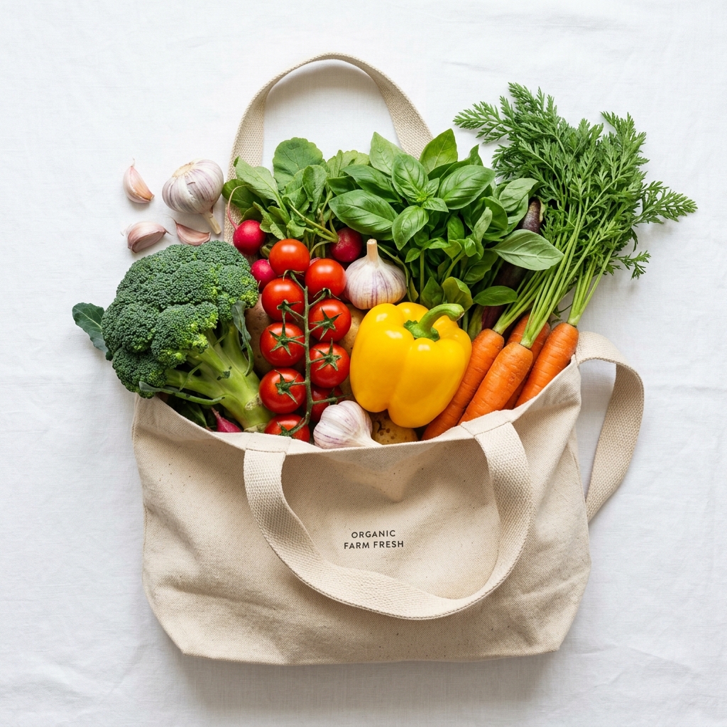 Fresh Organic Vegetables bag